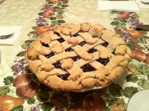 Blueberry Pie for Thanksgiving