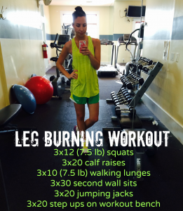 Leg Burning Workout