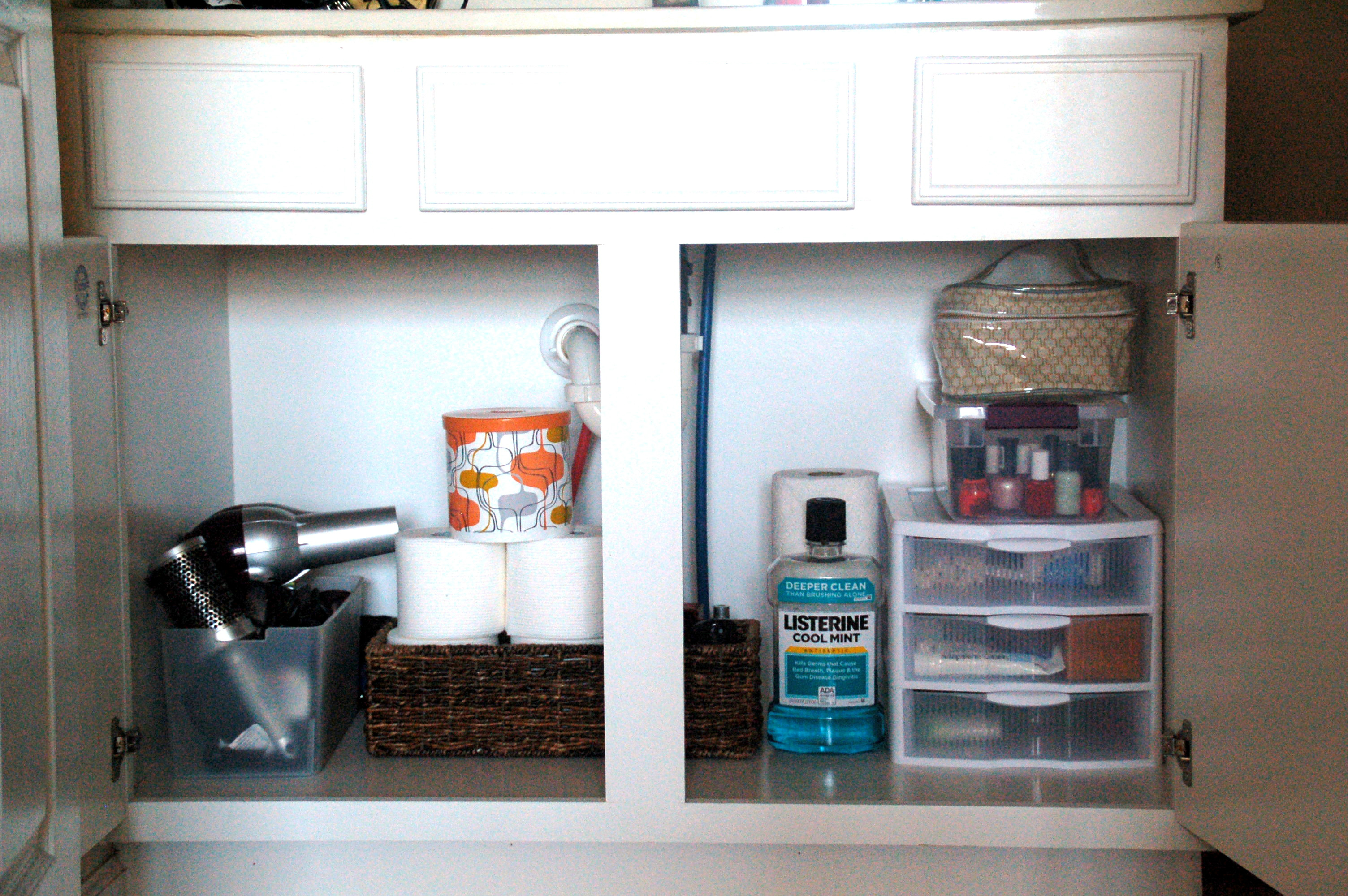 Organizing Under the Bathroom Sink