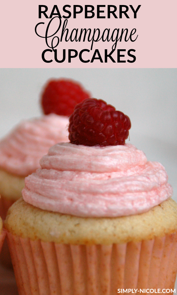 Raspberry Champagne Cupcakes