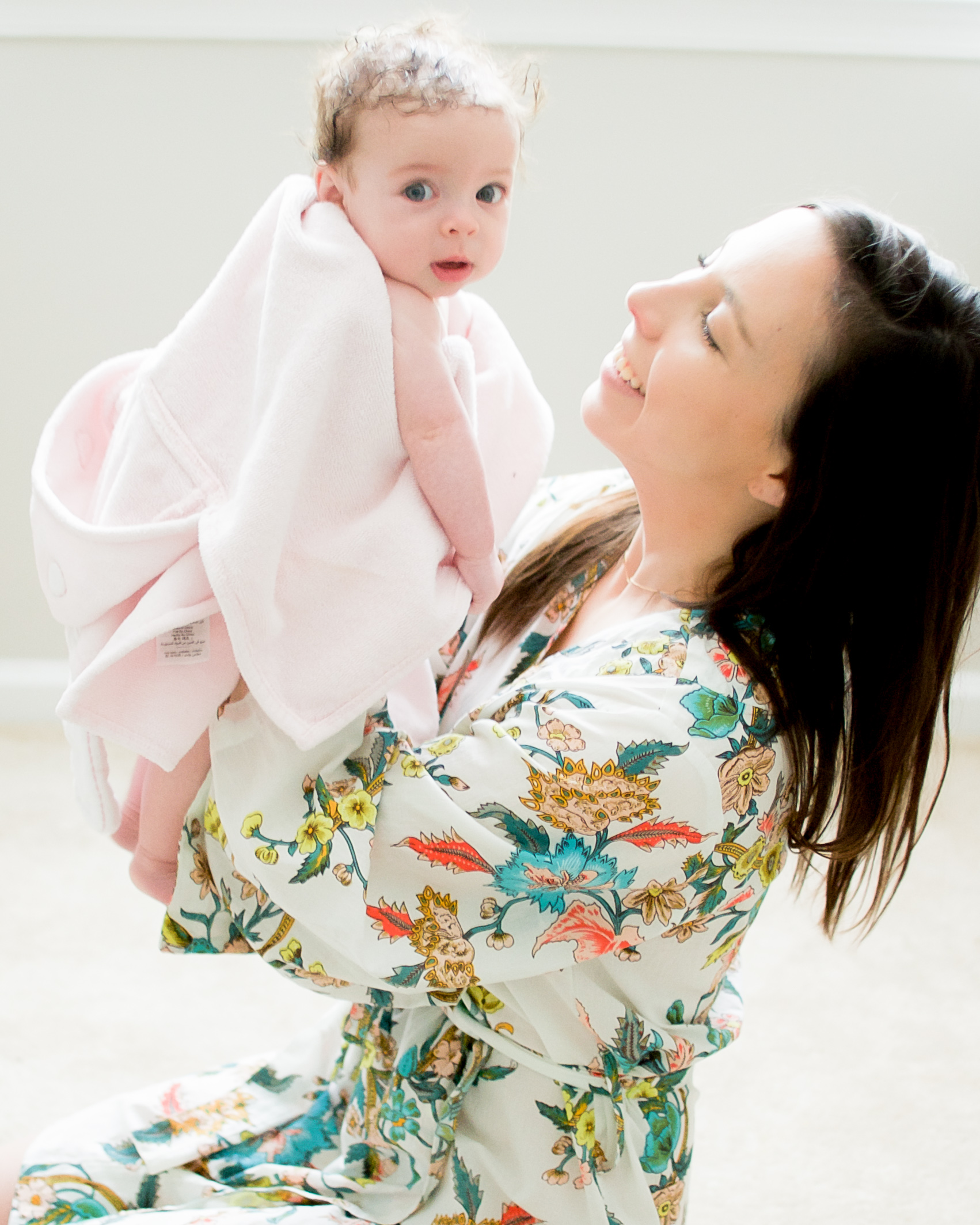 bath time with baby dove